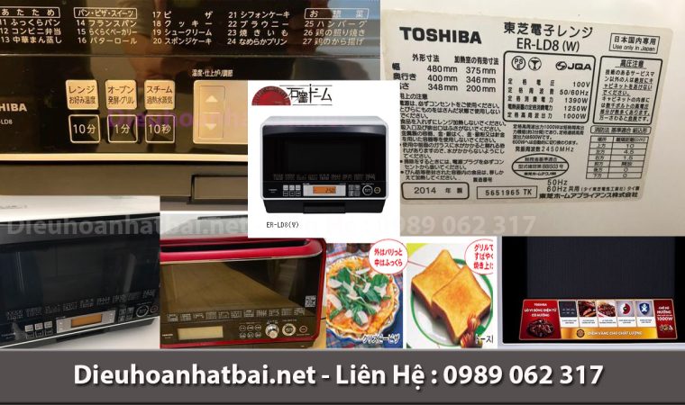 Lò vi sóng nội địa nhật Toshiba ER-LD8 Giá tốt ở Hải Phòng